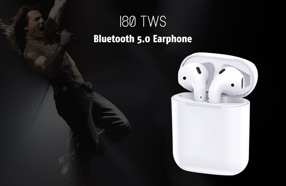 i80 TWS Surround Sound Effect / Noise Canceling / Comfortable Wearing / Support Wireless Charging / Bluetooth 5.0 Earphone 