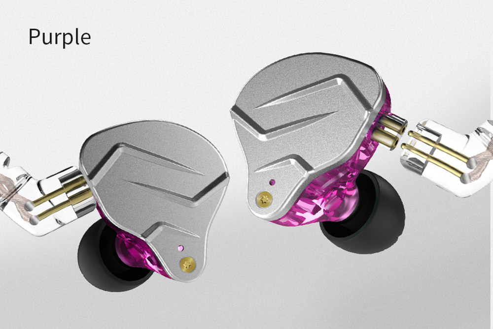 KZ ZSN pro Headphones Quad-core Moving Iron Double Circle Diy Custom Wireless  Call Sports