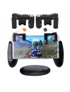 Mobile Game Controller Joystick Trigger Fire Button Aim Key Shooter Handle Stand