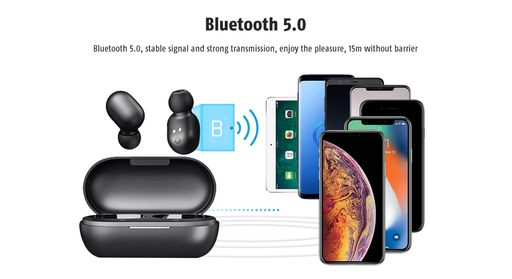 Haylou GT1 Touch Control / Noise Canceling / Comfortable Wearing / Wireless Bluetooth 5.0 Earbud from - Black