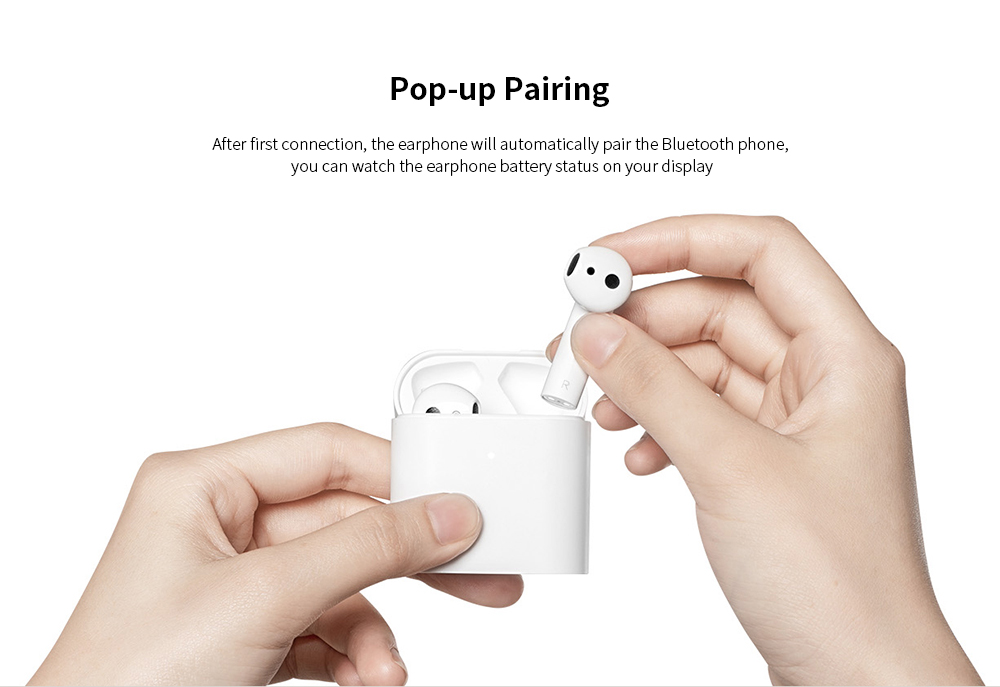 Xiaomi Mi Airdots Pro 2 (Air2 TWS) Bluetooth 5.0 Binaural Earphones True Wireless Earbuds - White